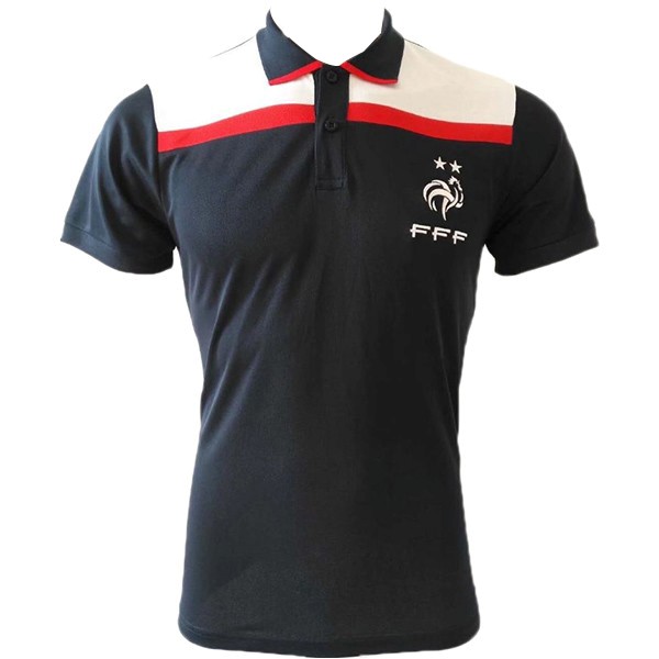 Polo Francia 2019 Negro Blanco